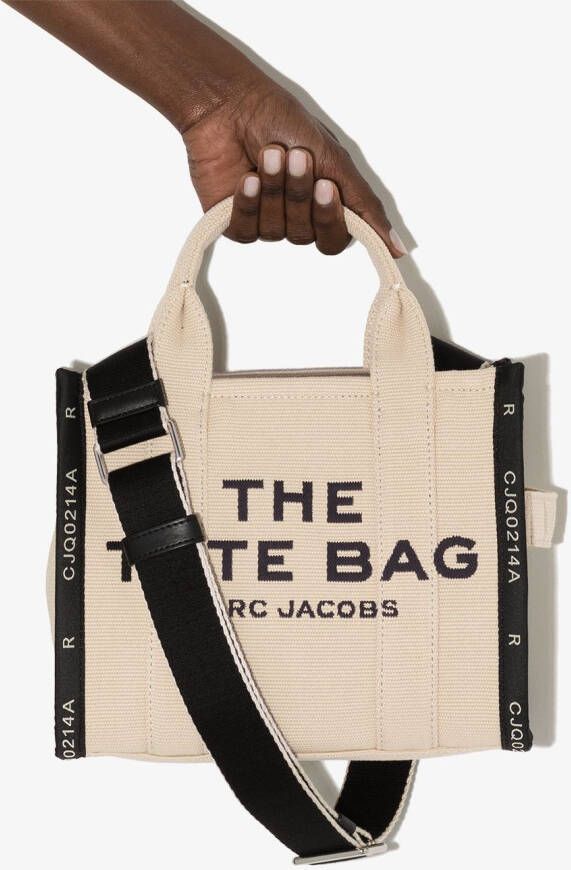 Marc Jacobs The Jacquard Tote kleine shopper Beige