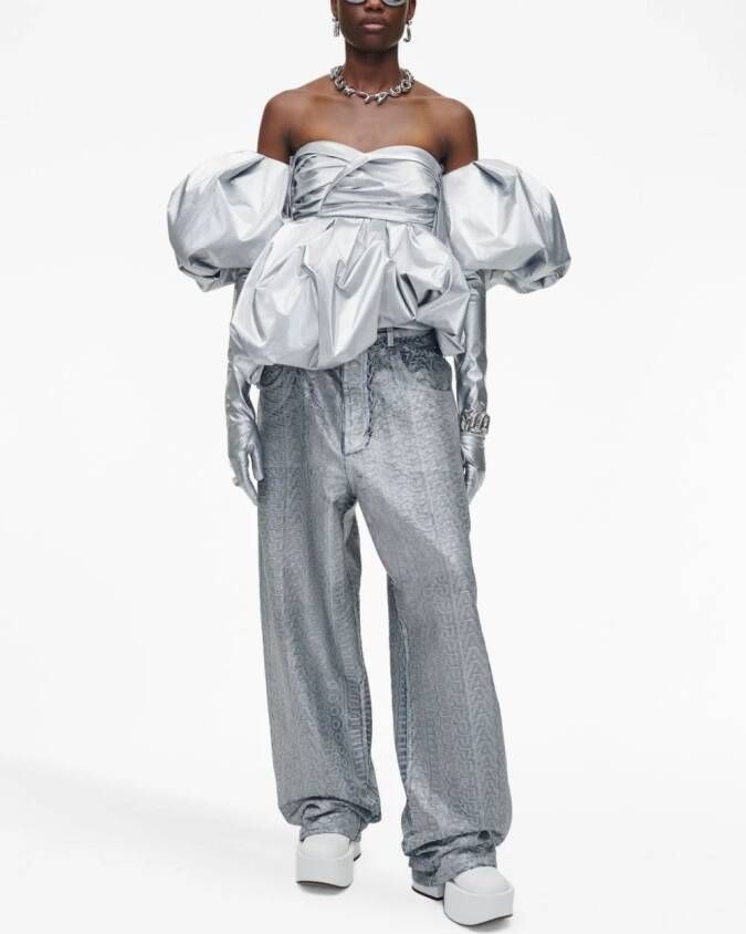 Marc Jacobs Metallic top Zilver