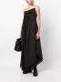 Marc Le Bihan Asymmetrische maxi-jurk Zwart - Thumbnail 2