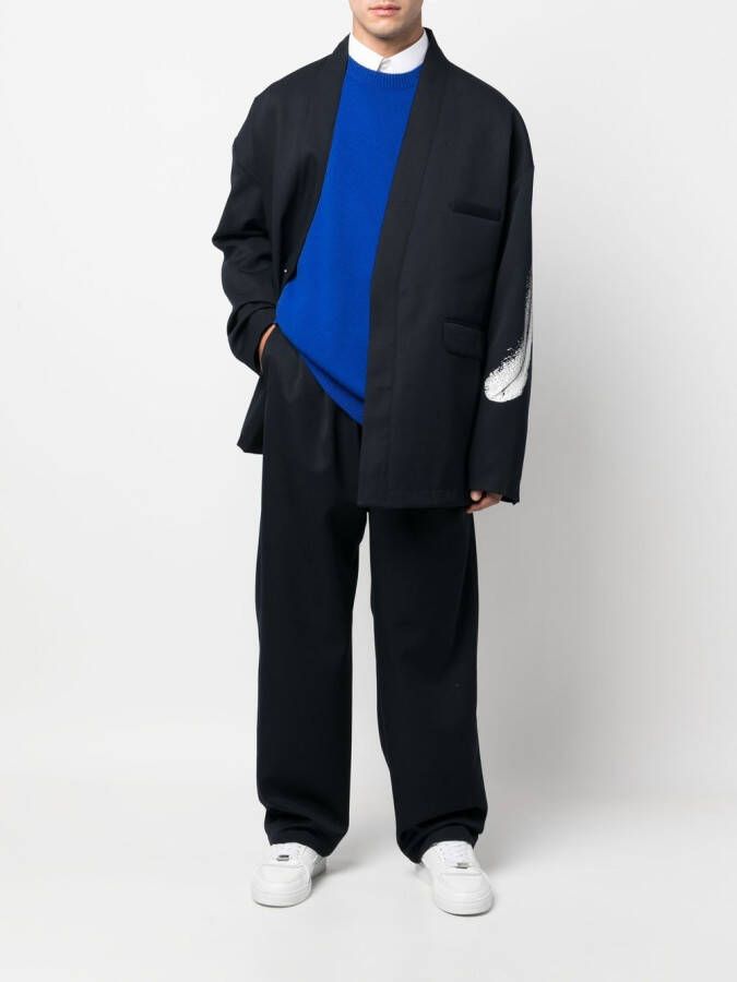 Marcelo Burlon County of Milan Blazer met print Blauw