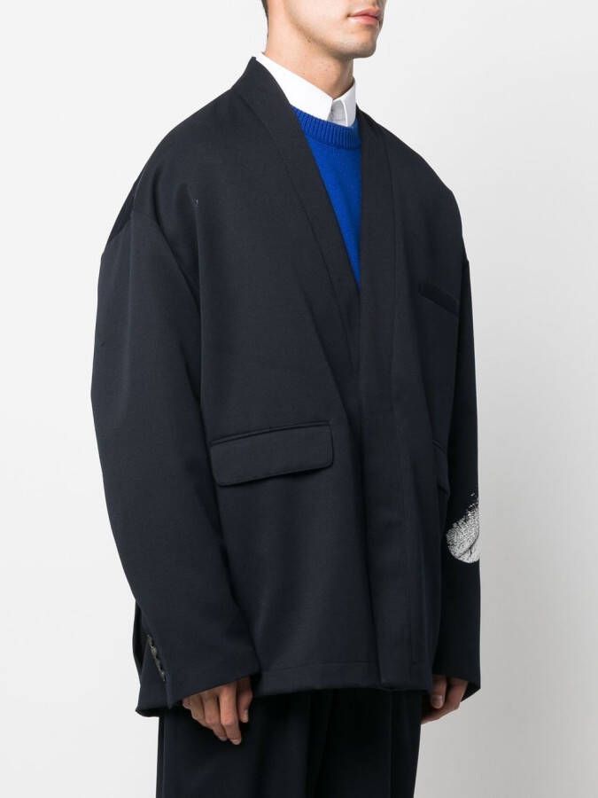 Marcelo Burlon County of Milan Blazer met print Blauw
