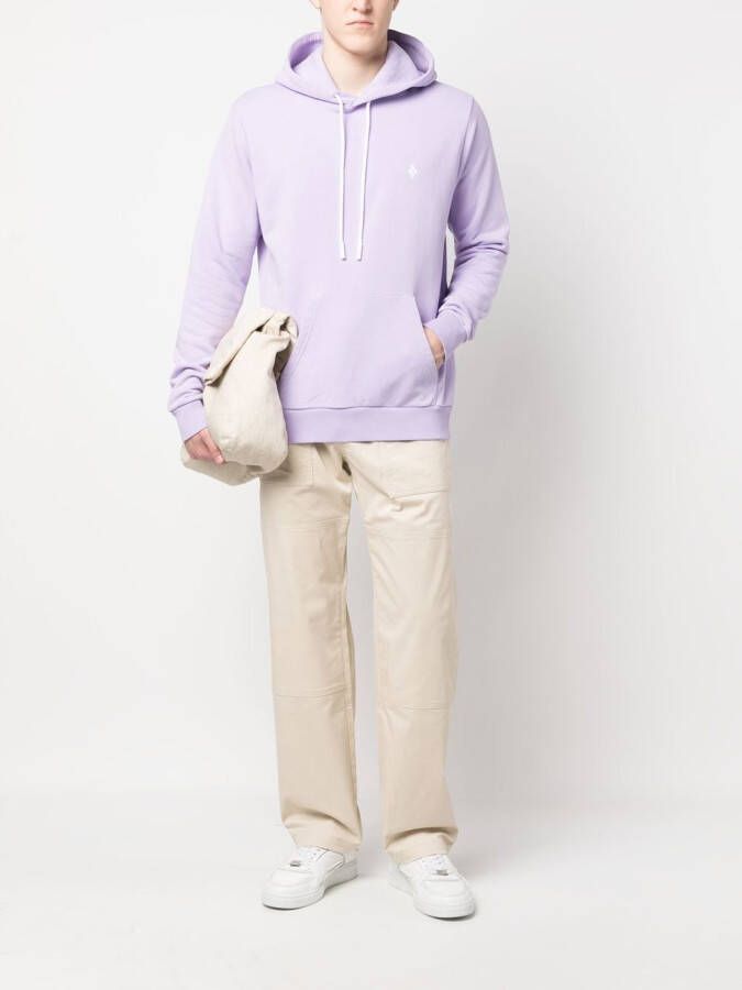 Marcelo Burlon County of Milan Hoodie met logo Paars