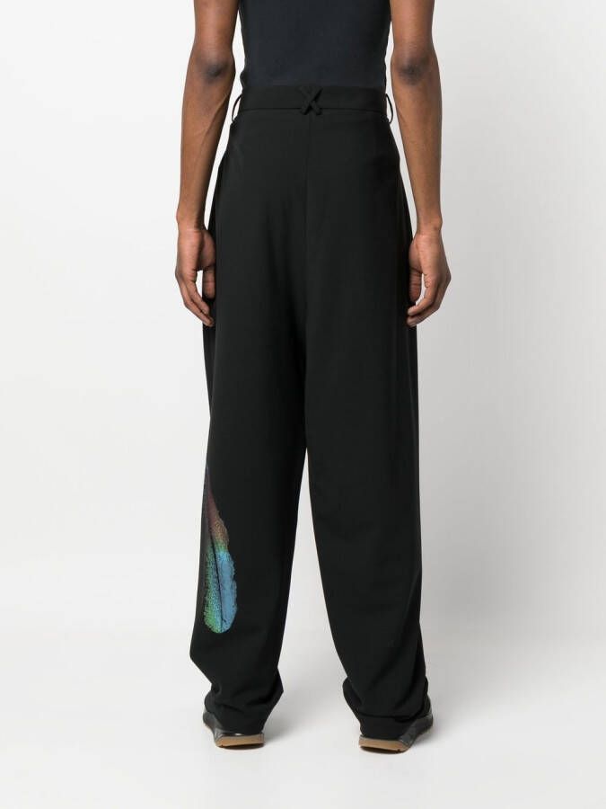 Marcelo Burlon County of Milan Geplooide broek Zwart