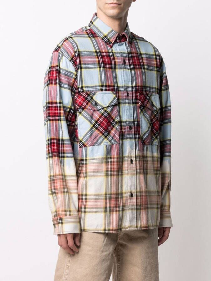 Marcelo Burlon County of Milan Geruit overhemd Rood