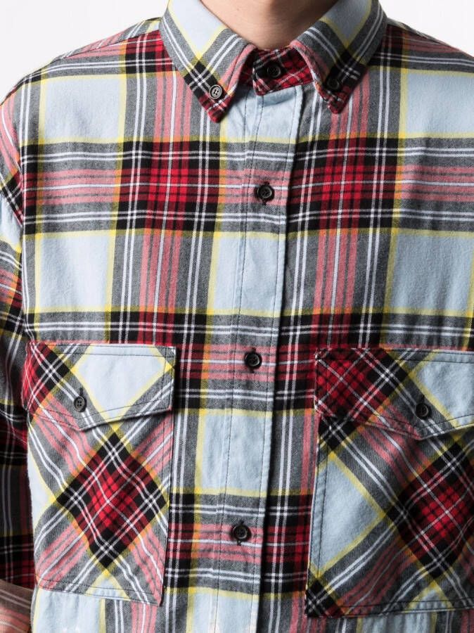 Marcelo Burlon County of Milan Geruit overhemd Rood