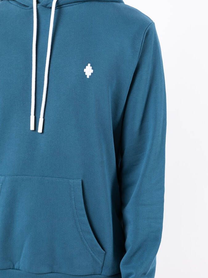Marcelo Burlon County of Milan Hoodie met geborduurd logo Blauw
