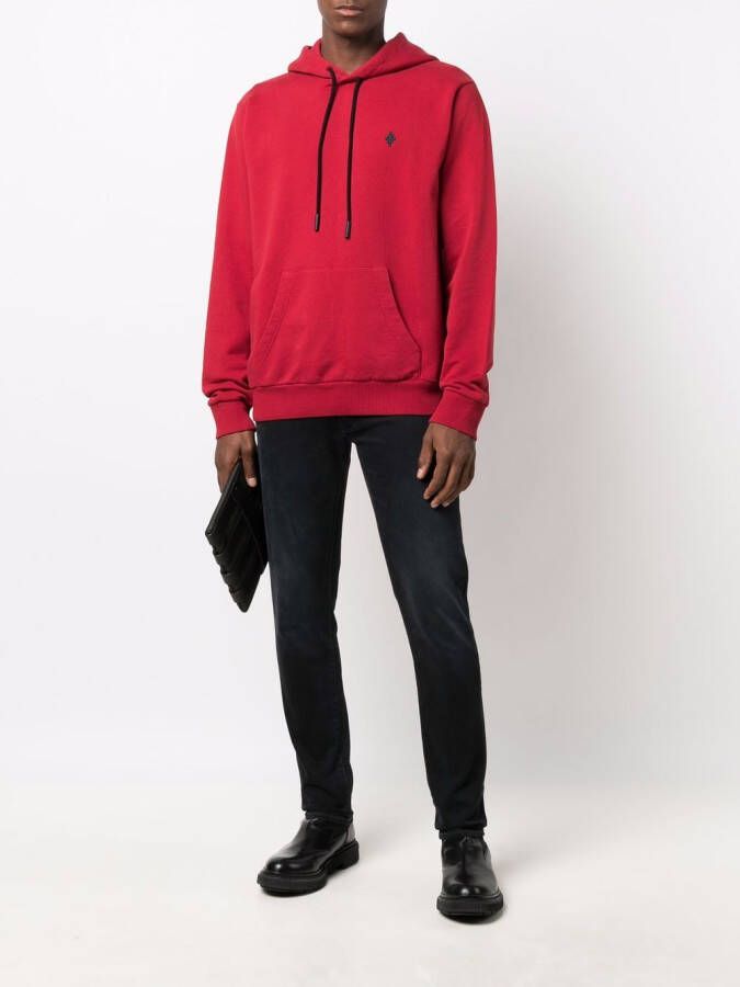 Marcelo Burlon County of Milan Hoodie met geborduurd logo Rood