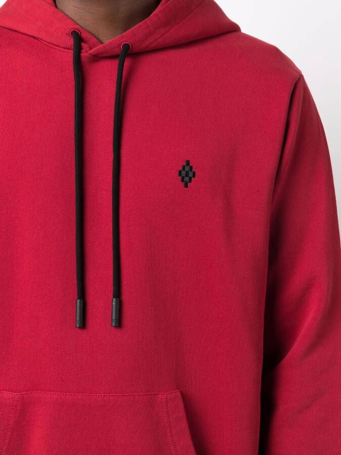 Marcelo Burlon County of Milan Hoodie met geborduurd logo Rood