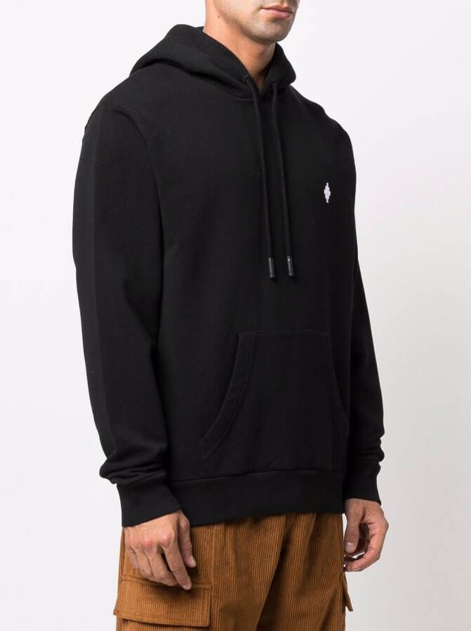 Marcelo Burlon County of Milan Hoodie met geborduurd logo Zwart