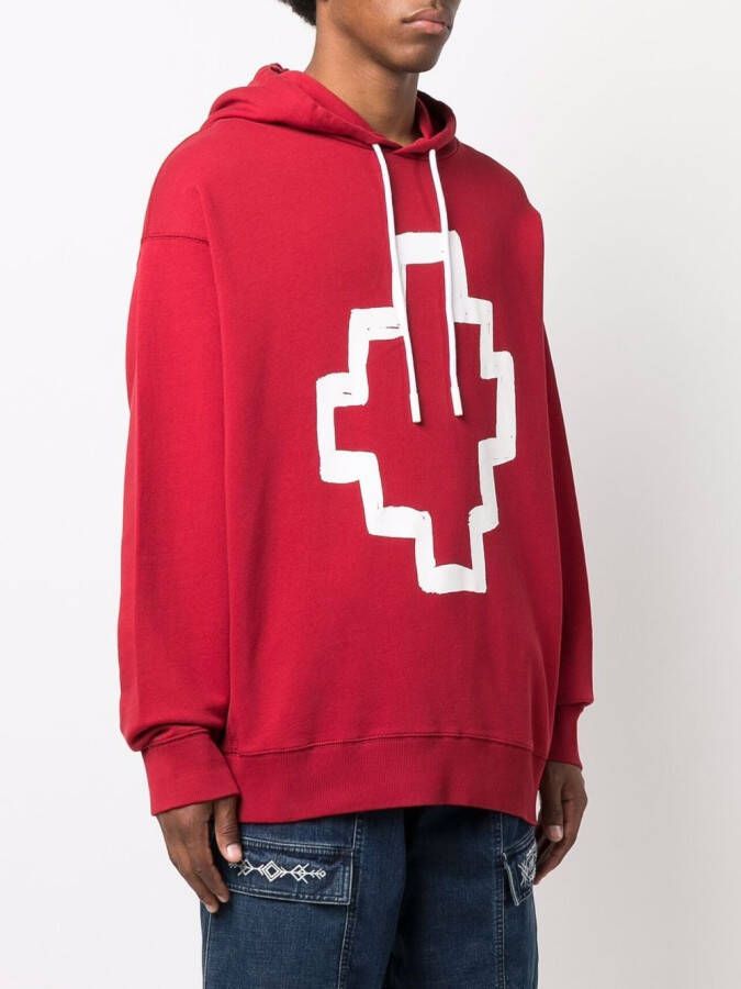 Marcelo Burlon County of Milan Hoodie met patroon Rood