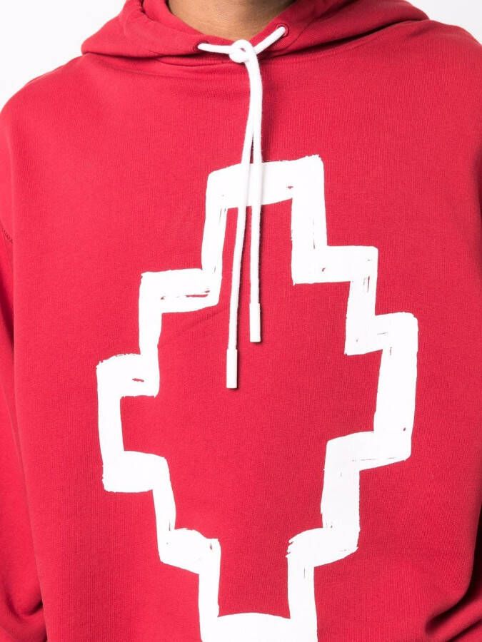 Marcelo Burlon County of Milan Hoodie met patroon Rood