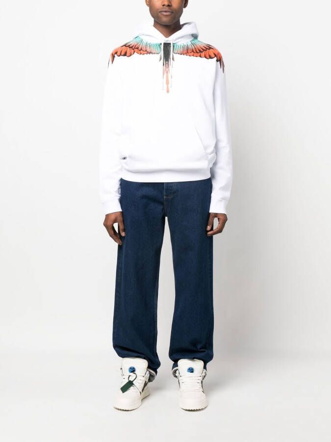Marcelo Burlon County of Milan Hoodie met print Wit