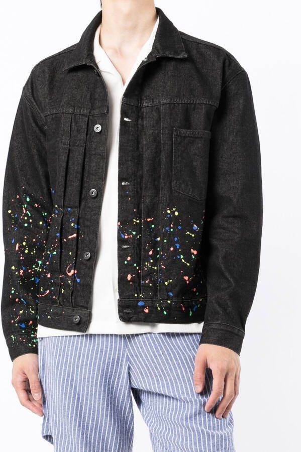 Marcelo Burlon County of Milan Jack met verfprint Zwart