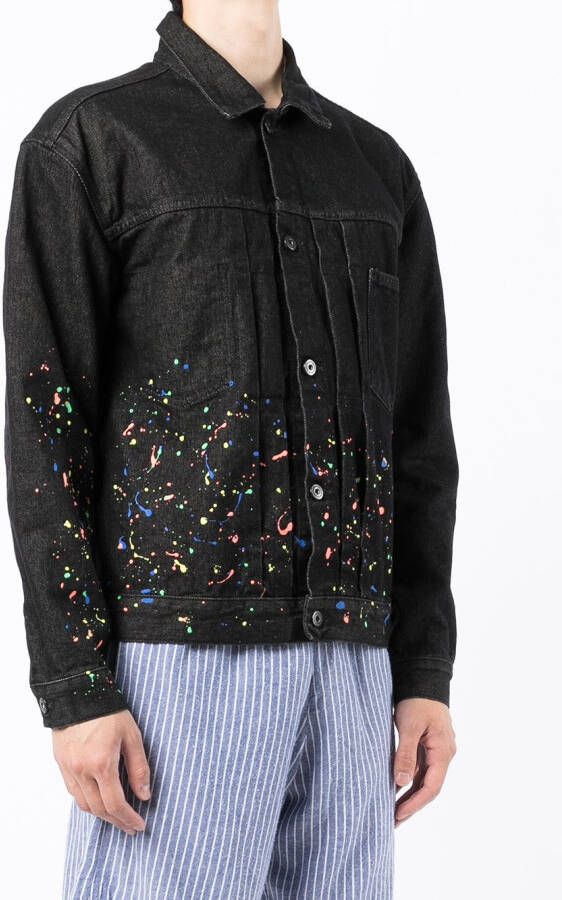 Marcelo Burlon County of Milan Jack met verfprint Zwart