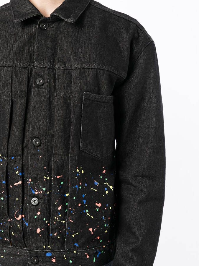 Marcelo Burlon County of Milan Jack met verfprint Zwart