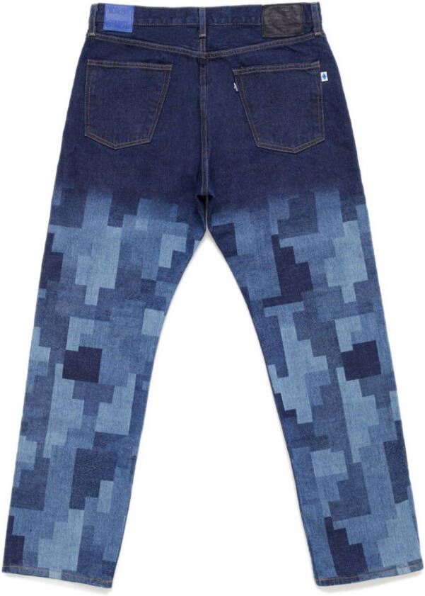 Marcelo Burlon County of Milan Jeans met logoprint Blauw