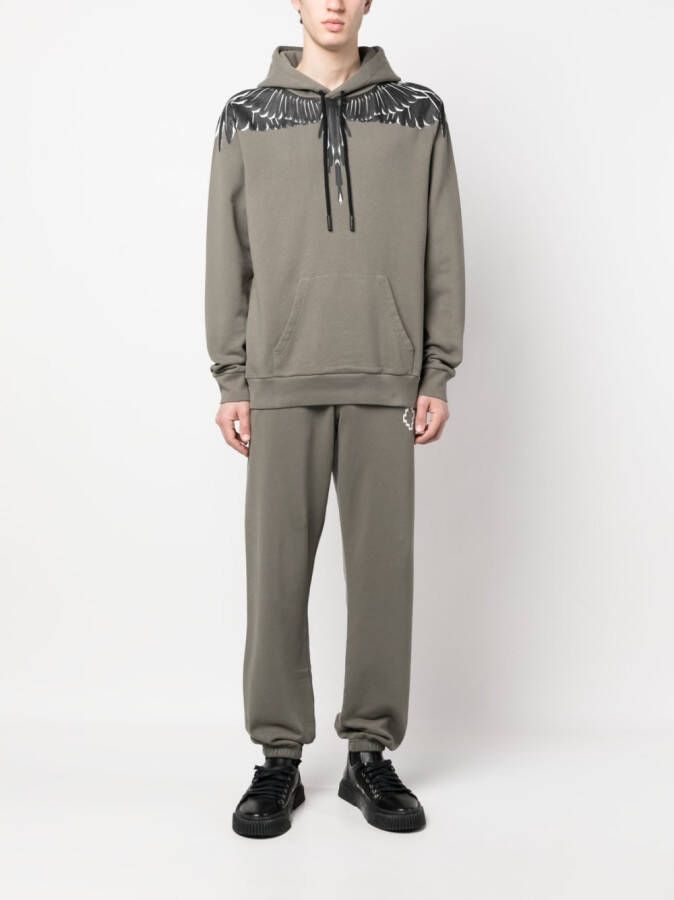 Marcelo Burlon County of Milan Icon Wings hoodie van biologisch katoen Groen