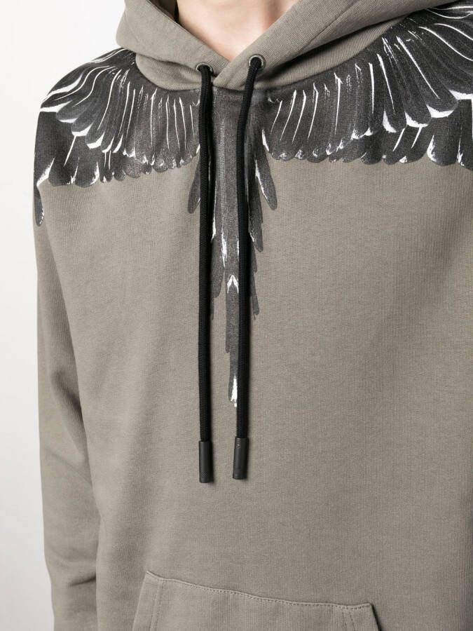 Marcelo Burlon County of Milan Icon Wings hoodie van biologisch katoen Groen