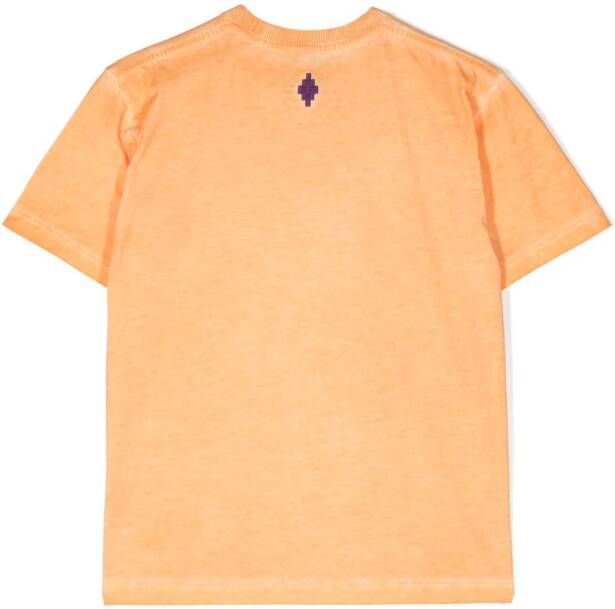 Marcelo Burlon County Of Milan Kids T-shirt met tekst Oranje