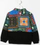 Marcelo Burlon County Of Milan Kids Shirtjack met patchwork Blauw - Thumbnail 2