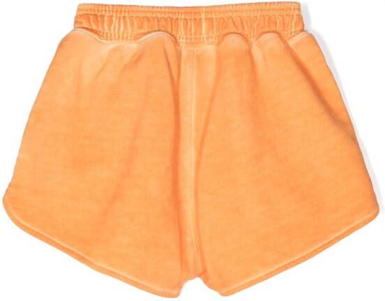 Marcelo Burlon County Of Milan Kids Shorts met tekst Oranje