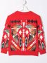 Marcelo Burlon County Of Milan Kids Sweater met patroon Rood - Thumbnail 2