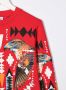 Marcelo Burlon County Of Milan Kids Sweater met patroon Rood - Thumbnail 3