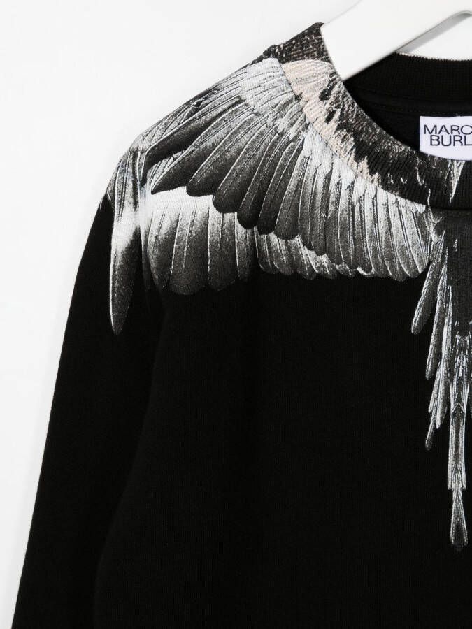 Marcelo Burlon County Of Milan Kids Sweater met vleugelprint Zwart