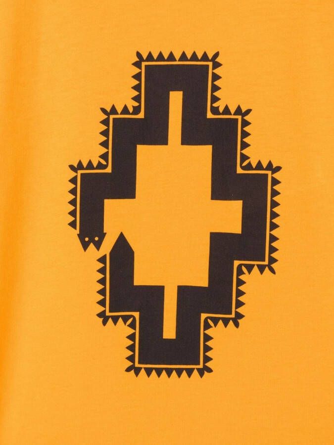 Marcelo Burlon County Of Milan Kids T-shirt met geometrische print Geel