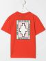 Marcelo Burlon County Of Milan Kids T-shirt met logopatch Rood - Thumbnail 2