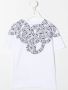Marcelo Burlon County Of Milan Kids T-shirt met logoprint Wit - Thumbnail 2