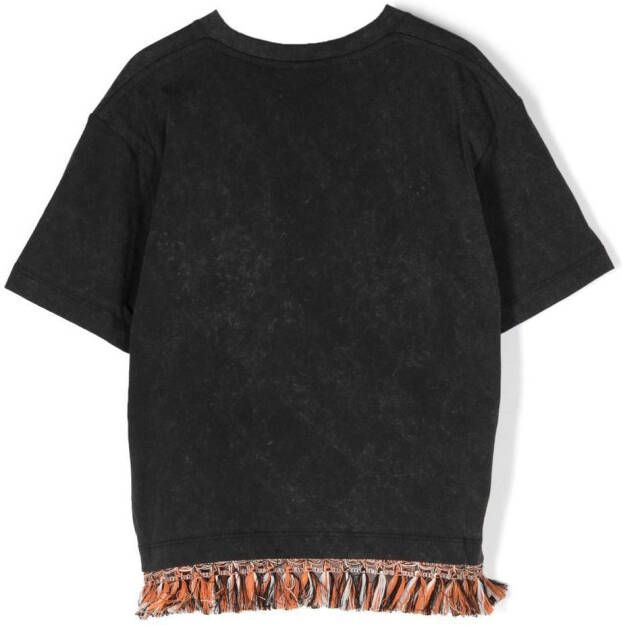 Marcelo Burlon County Of Milan Kids T-shirt met logoprint Zwart