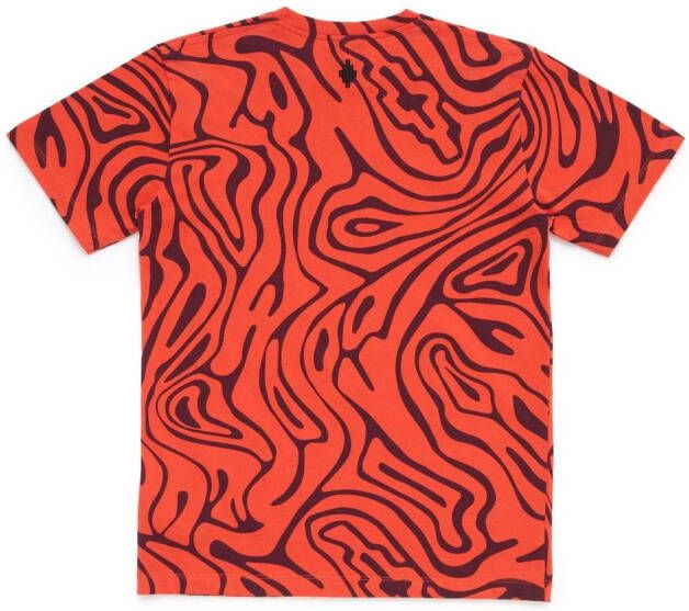 Marcelo Burlon County Of Milan Kids T-shirt met print Oranje