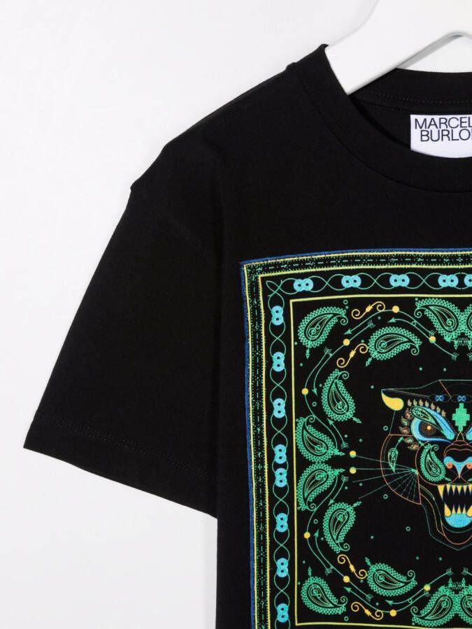 Marcelo Burlon County Of Milan Kids T-shirt met print Zwart