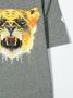 Marcelo Burlon County Of Milan Kids T-shirt met tijgerprint Grijs - Thumbnail 3