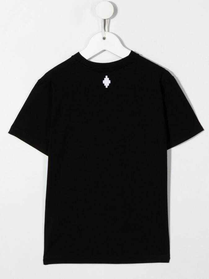 Marcelo Burlon County Of Milan Kids T-shirt met verenprint Zwart