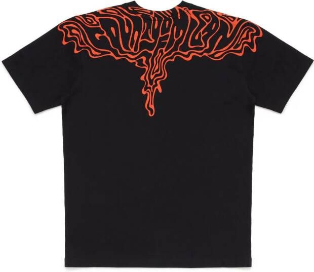 Marcelo Burlon County Of Milan Kids T-shirt met vleugelprint Zwart
