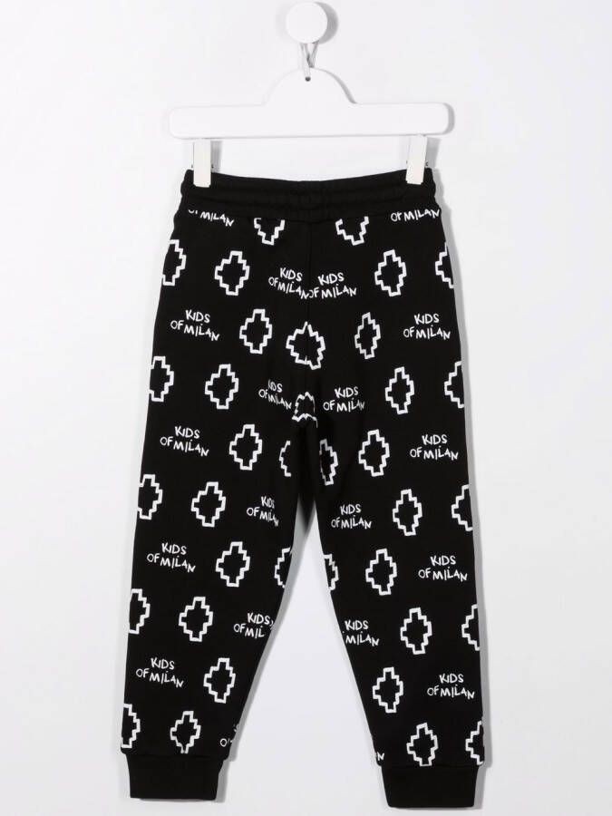 Marcelo Burlon County Of Milan Kids Trainingsbroek met logoprint Zwart
