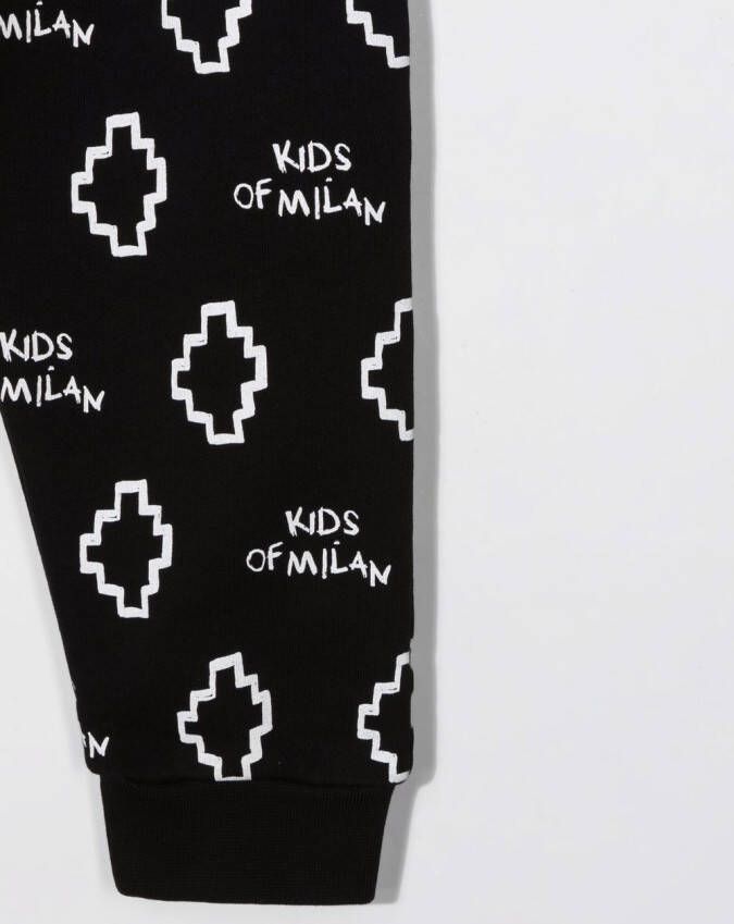 Marcelo Burlon County Of Milan Kids Trainingsbroek met logoprint Zwart