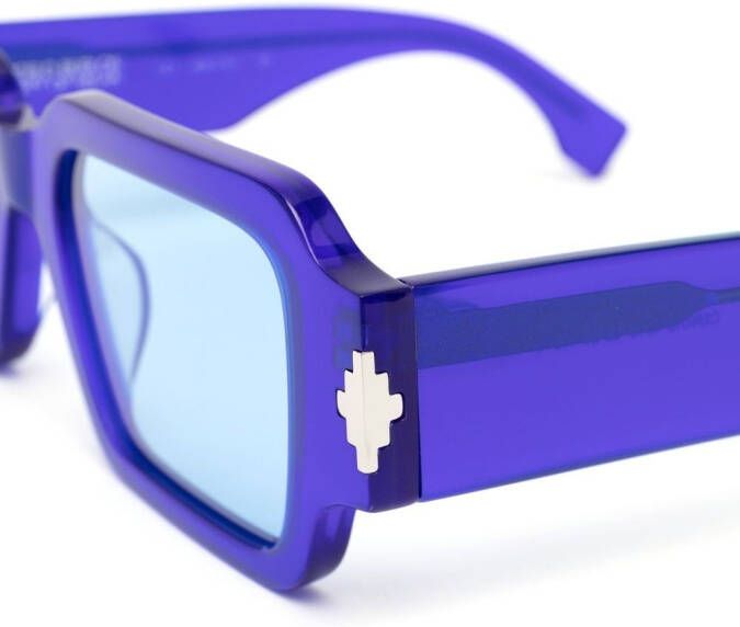 Marcelo Burlon County of Milan Maiten rectangular-frame sunglasses Blauw