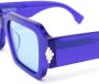 Marcelo Burlon County of Milan Maiten rectangular-frame sunglasses Blauw - Thumbnail 3