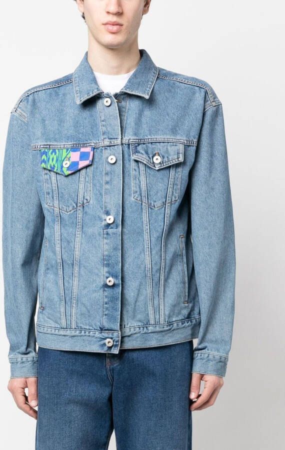 Marcelo Burlon County of Milan Denim jack Blauw