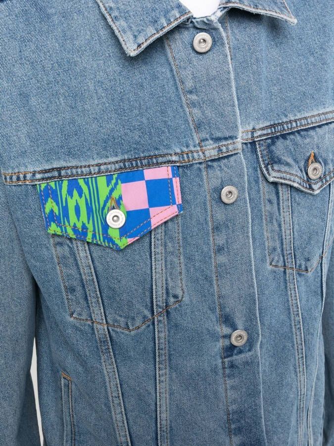 Marcelo Burlon County of Milan Denim jack Blauw
