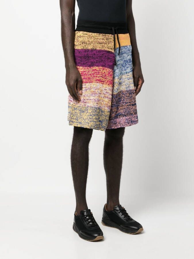 Marcelo Burlon County of Milan Gestreepte shorts Blauw