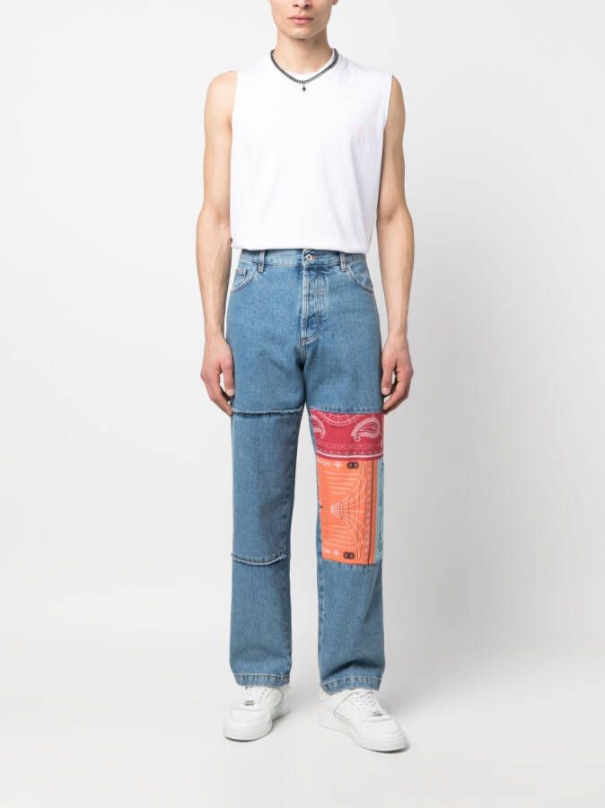Marcelo Burlon County of Milan Straight jeans Blauw