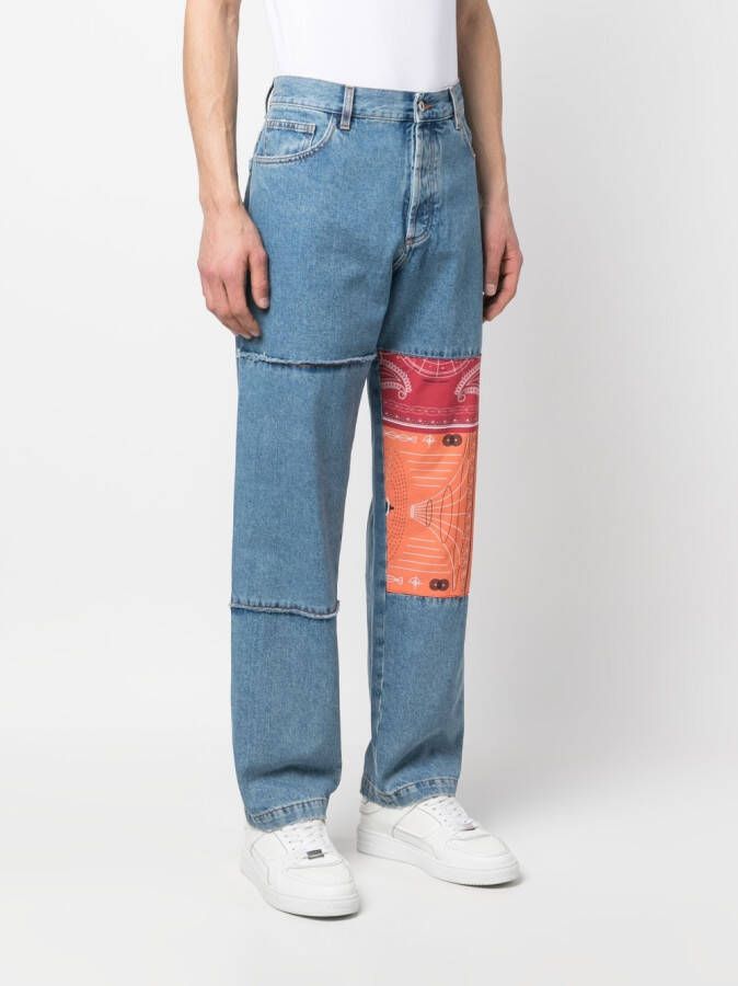 Marcelo Burlon County of Milan Straight jeans Blauw