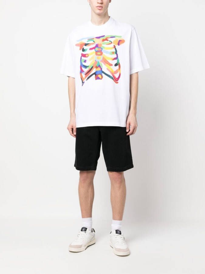 Marcelo Burlon County of Milan T-shirt met print Wit
