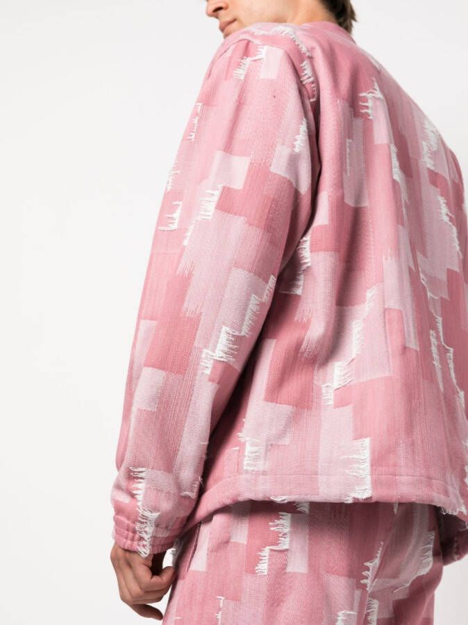 Marcelo Burlon County of Milan Shirtjack met geometrische print Roze