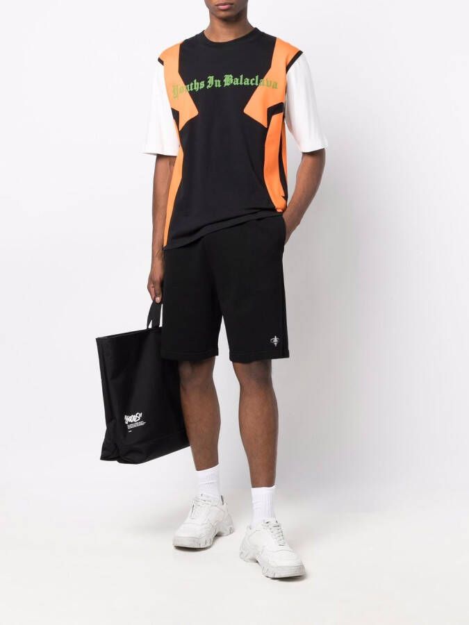 Marcelo Burlon County of Milan Shorts met gekruiste mand Zwart