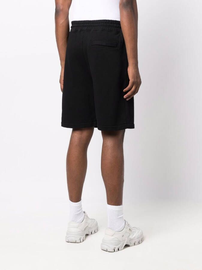 Marcelo Burlon County of Milan Shorts met gekruiste mand Zwart